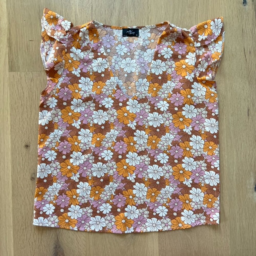 Milk & Honey Boutique Hippie Floral Blouse